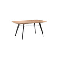 Stół drewniany z metalowymi nogami – nowoczesny design